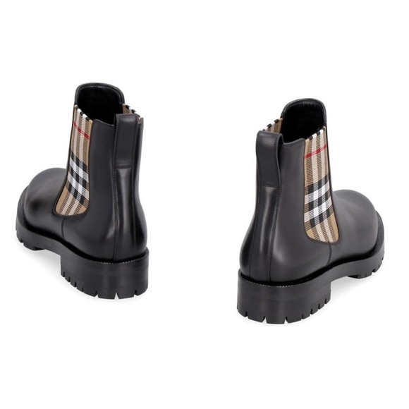 BURBERRY Check Chelsea boots - Picture 3 of 7